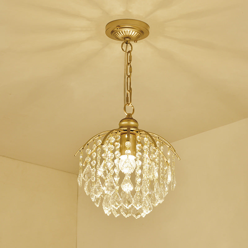Lampadario in cristallo per camera da letto