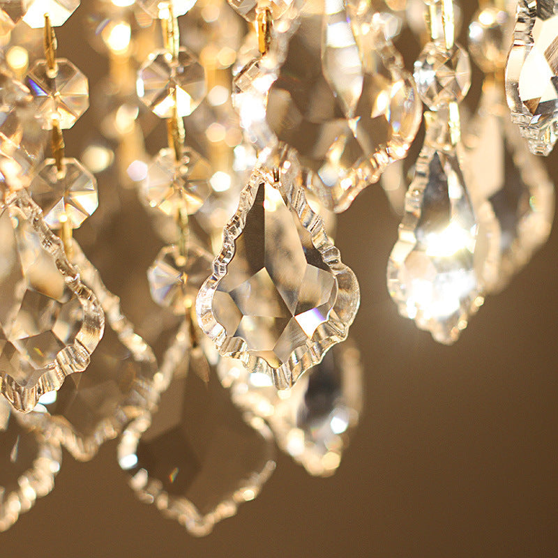 Lampadario in cristallo per camera da letto