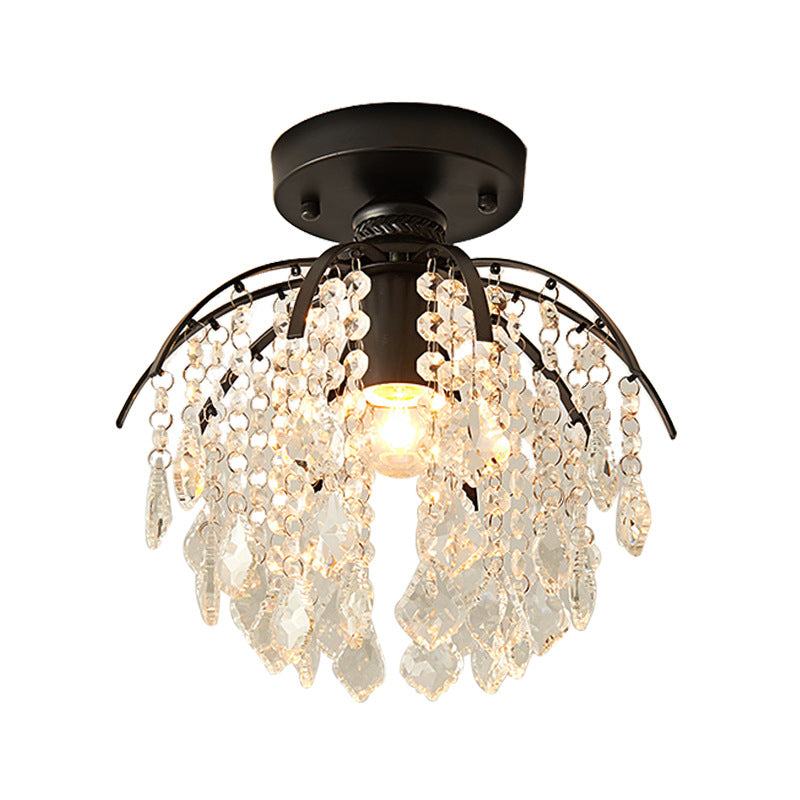Lampadario in cristallo per camera da letto
