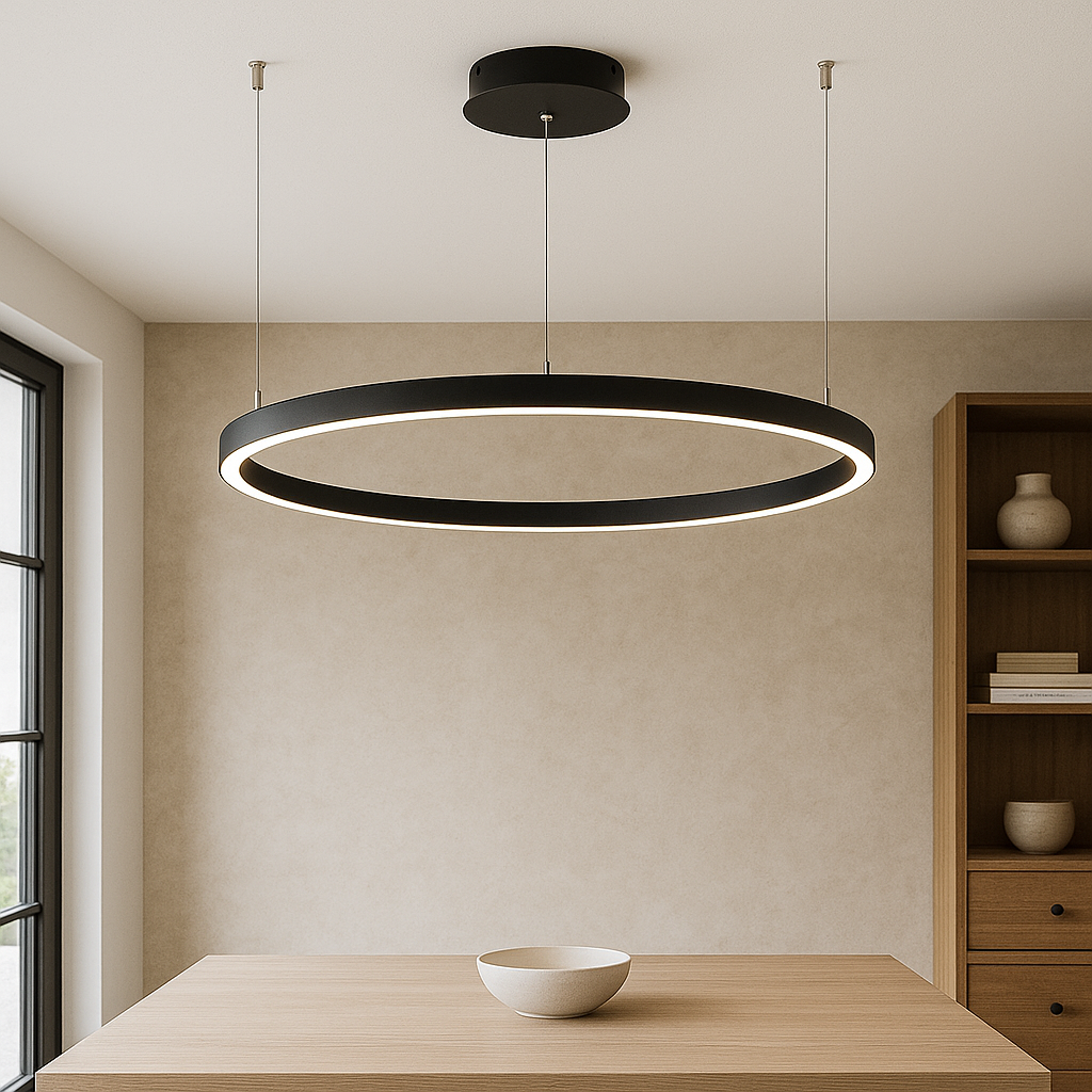 Lampada a sospensione ad anello nordico