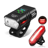 2 Luci Bici Potenti 1000 Lumen - Illuminazione Anteriore e Posteriore Impermeabile