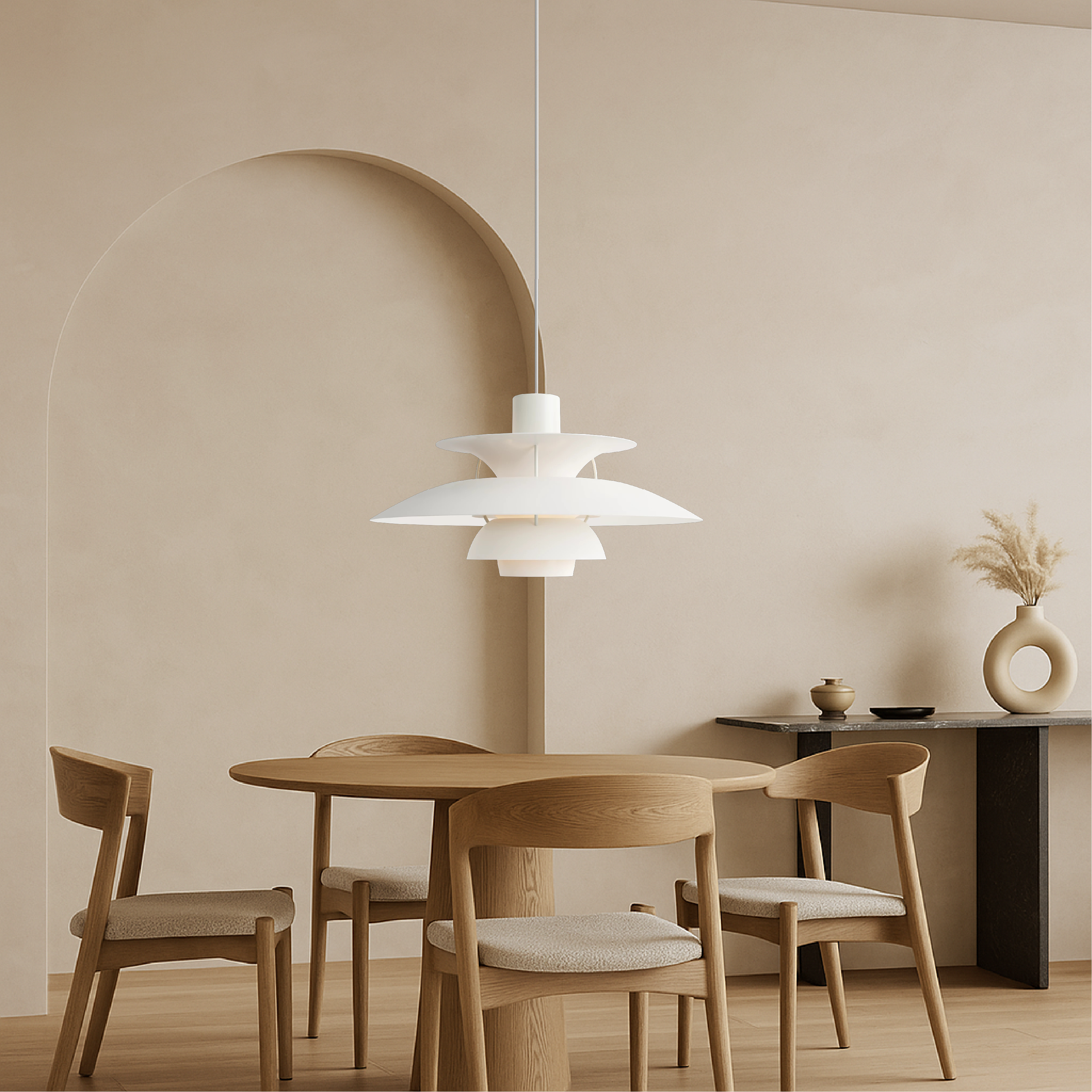 Lampada a sospensione multistrato danese