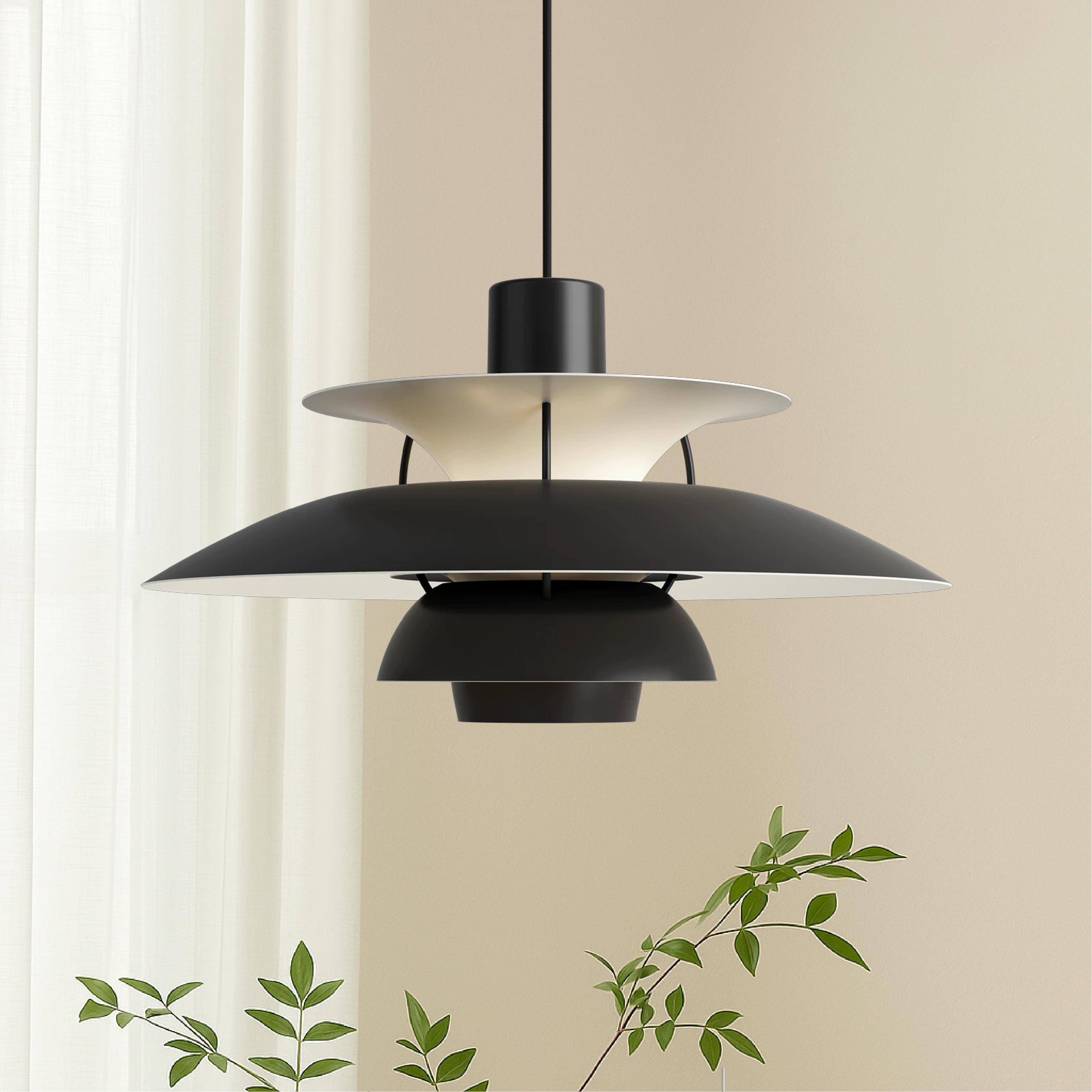 Lampada a sospensione multistrato danese