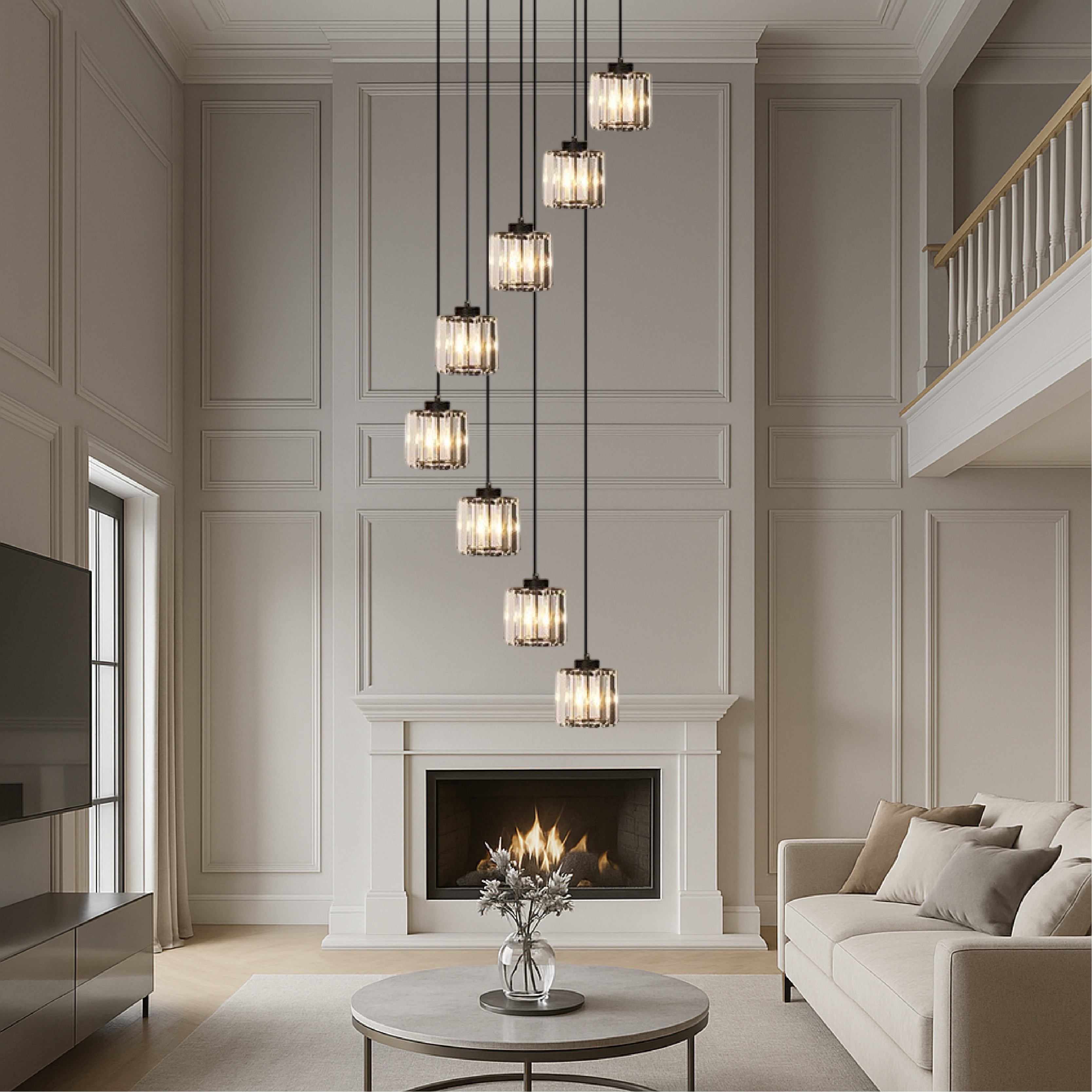 Lampadario per la scala di Kano