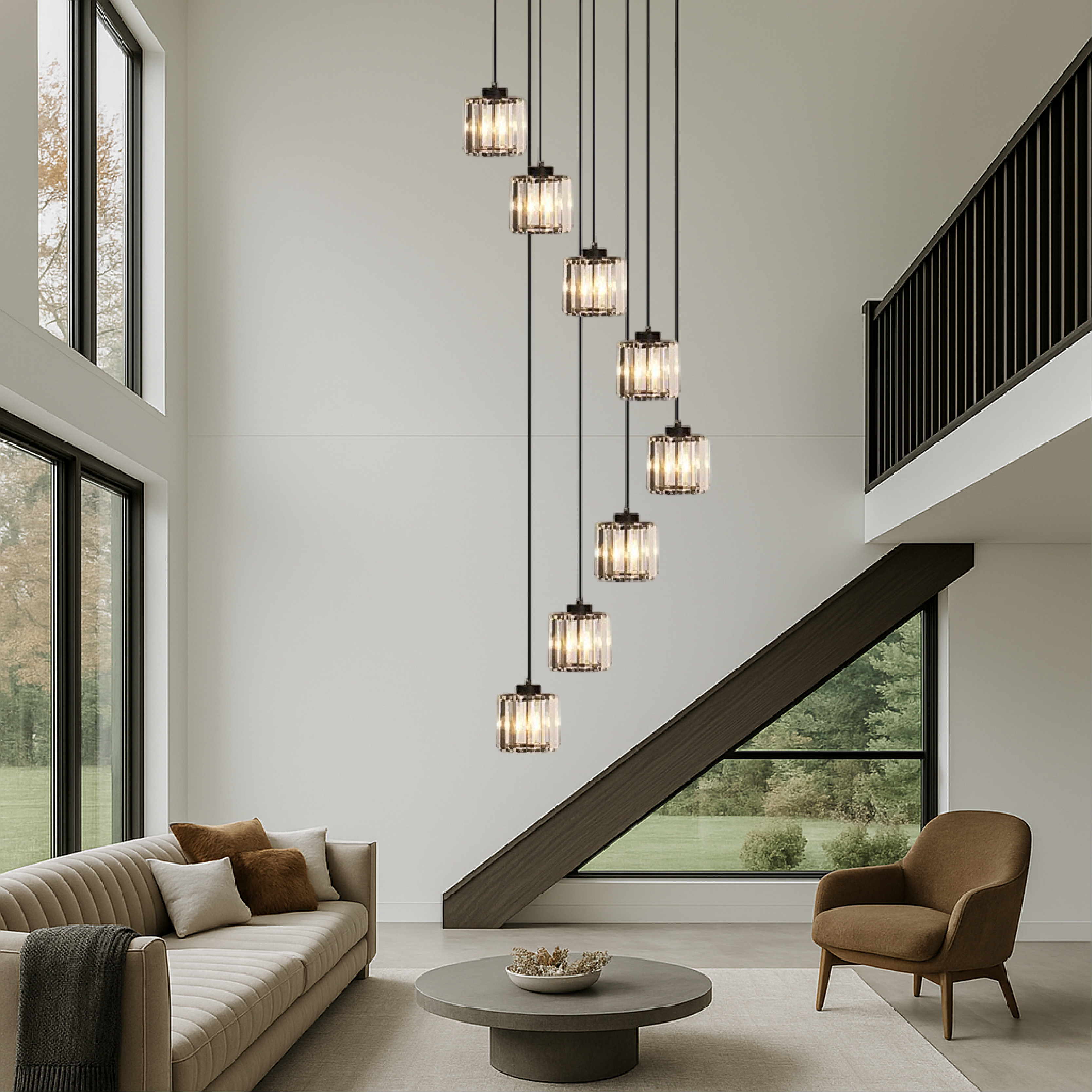 Lampadario per la scala di Kano