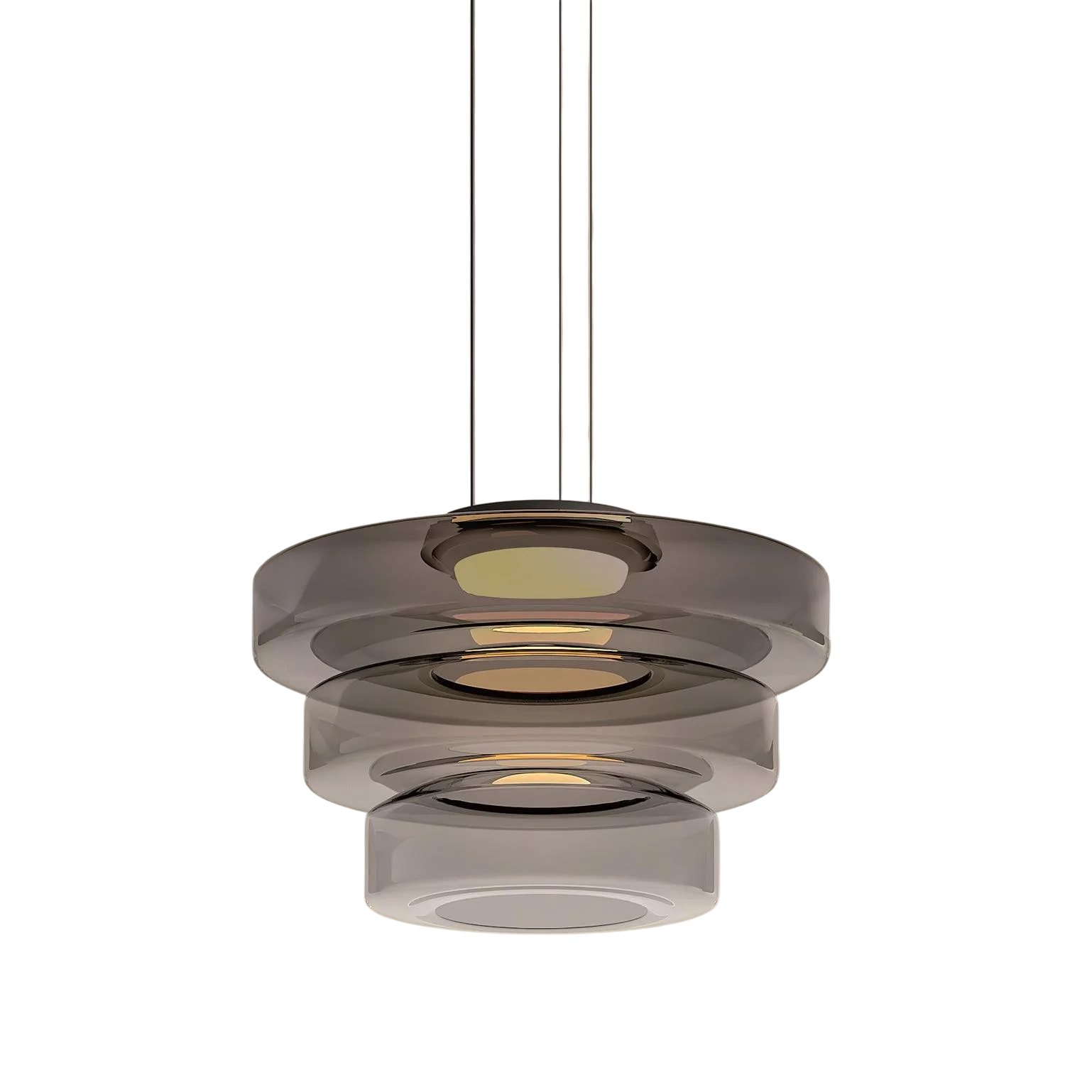 Lampada a sospensione danese in vetro Bauhaus