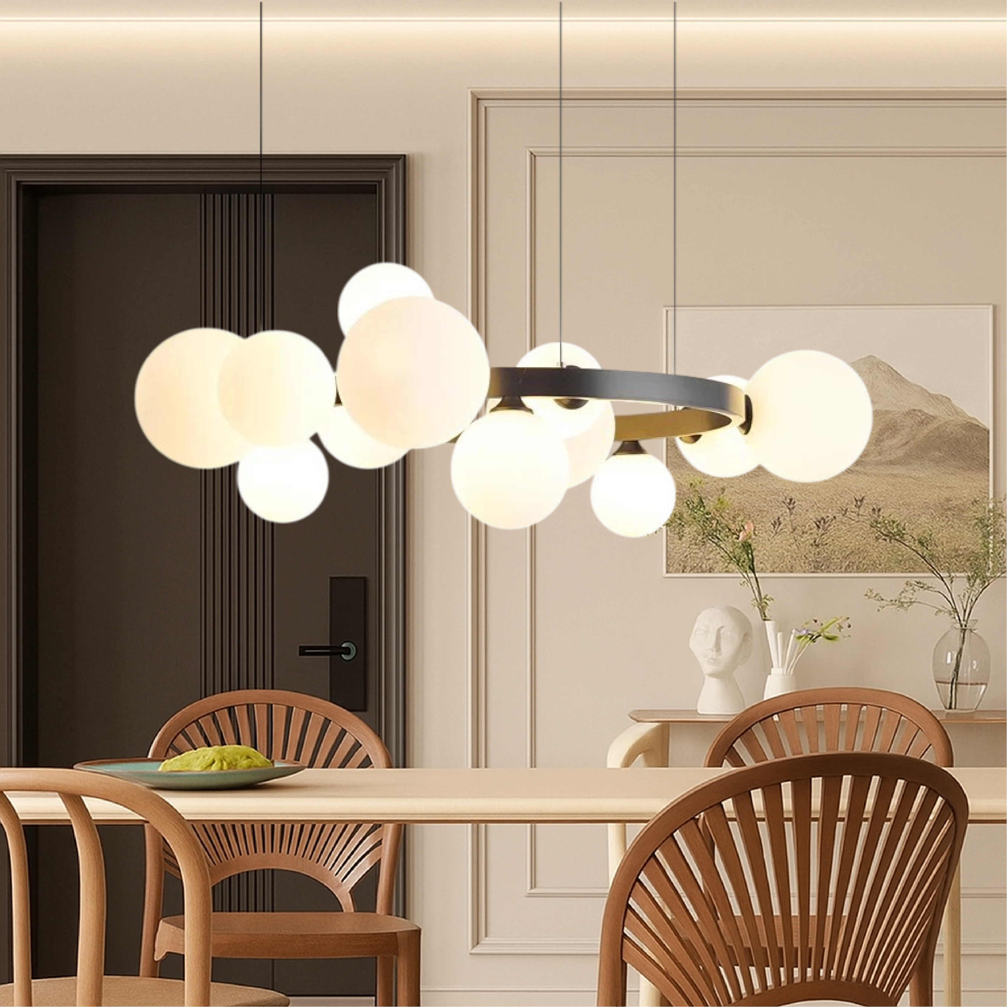 Lampadario da salotto nordico