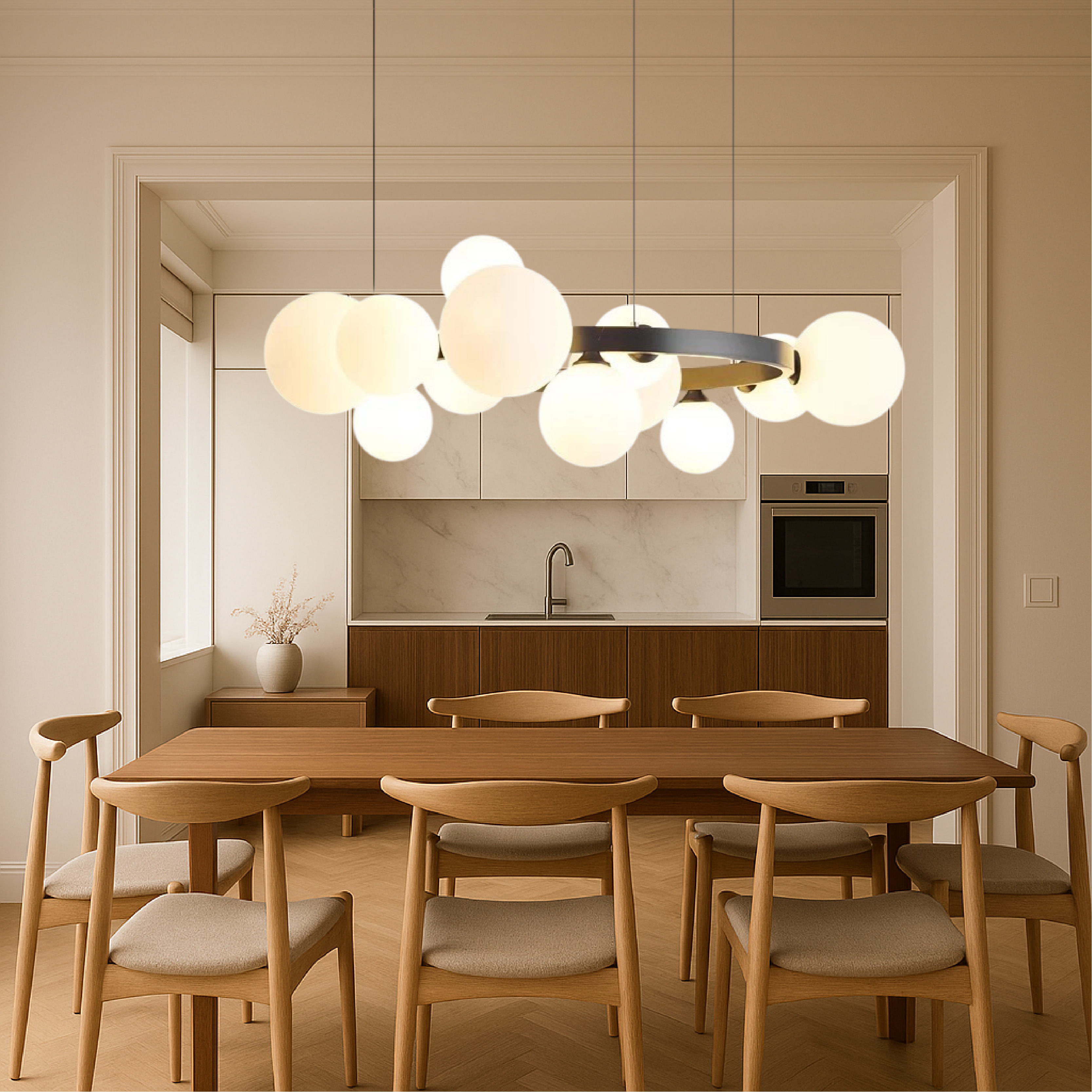 Lampadario da salotto nordico