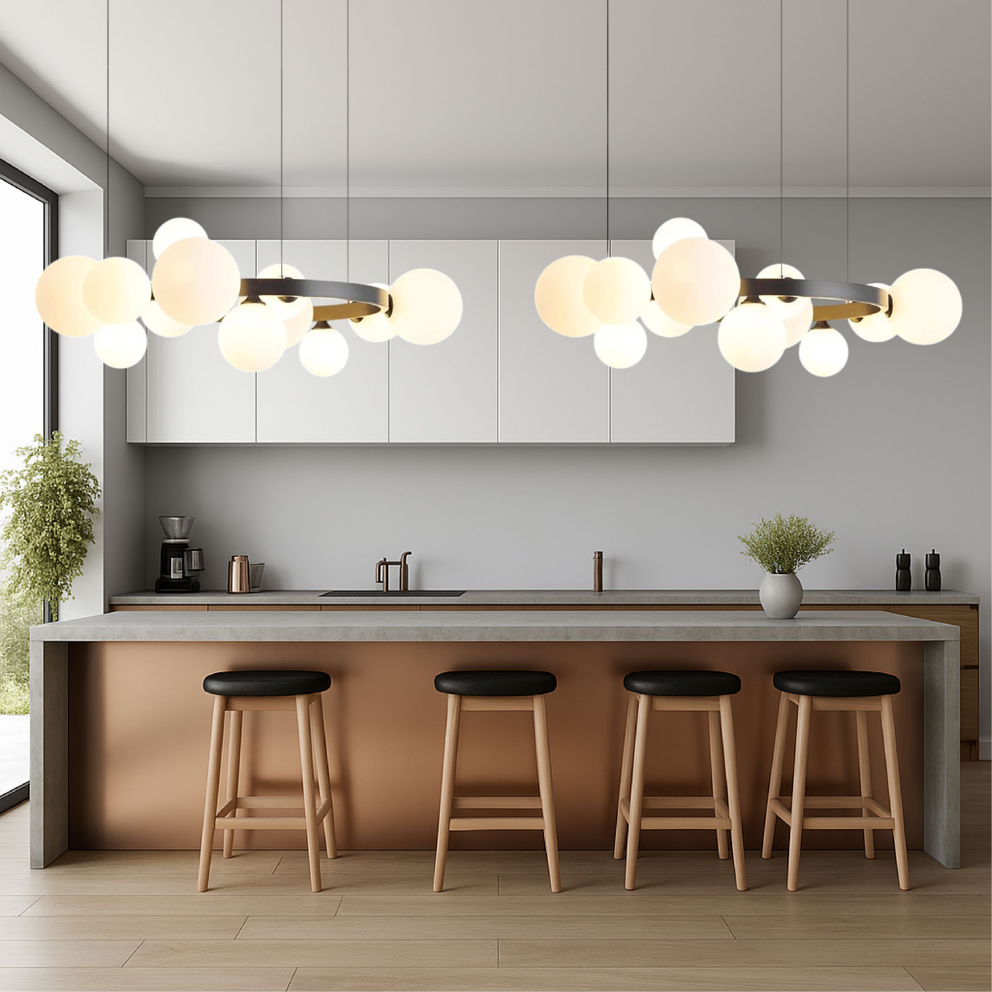 Lampadario da salotto nordico