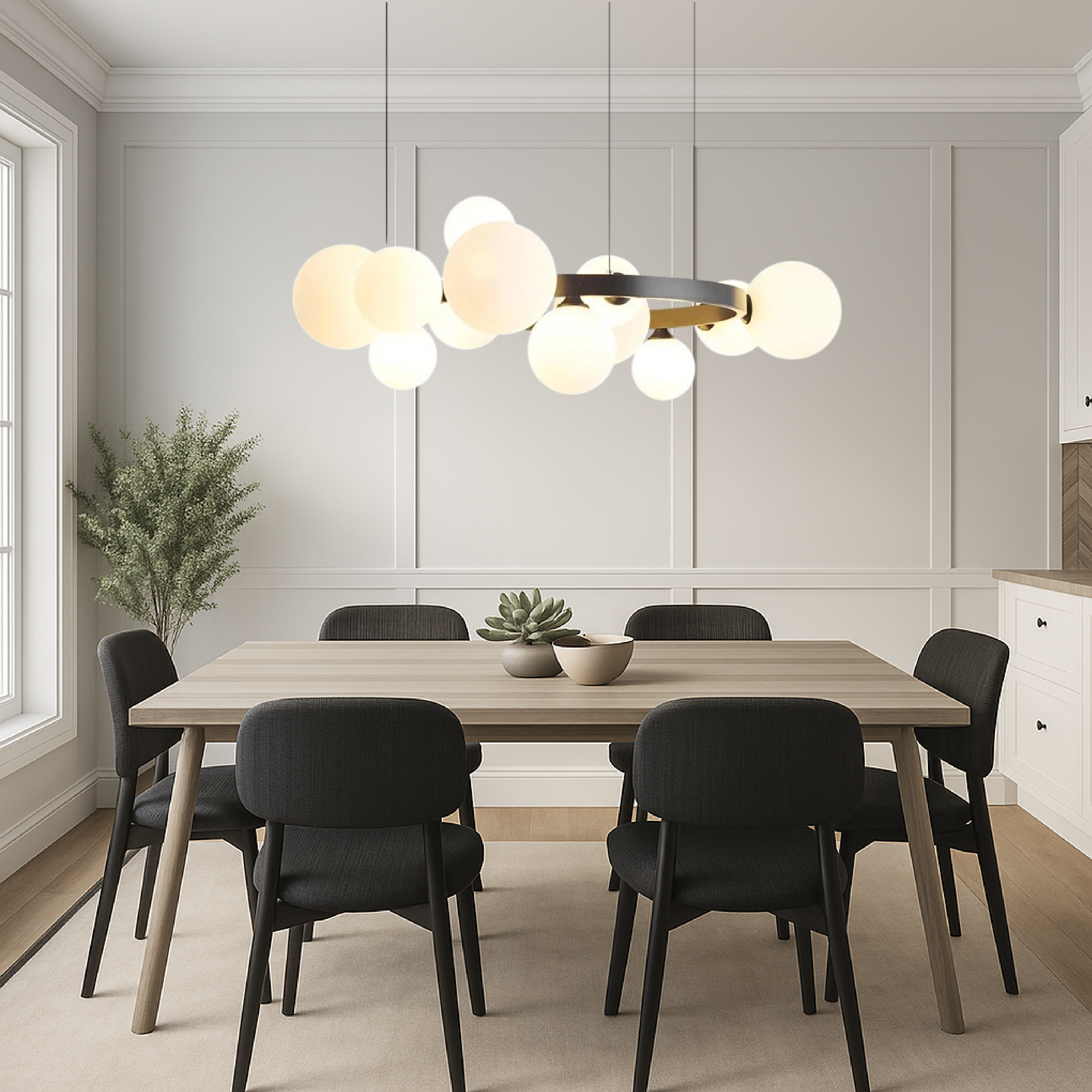 Lampadario da salotto nordico