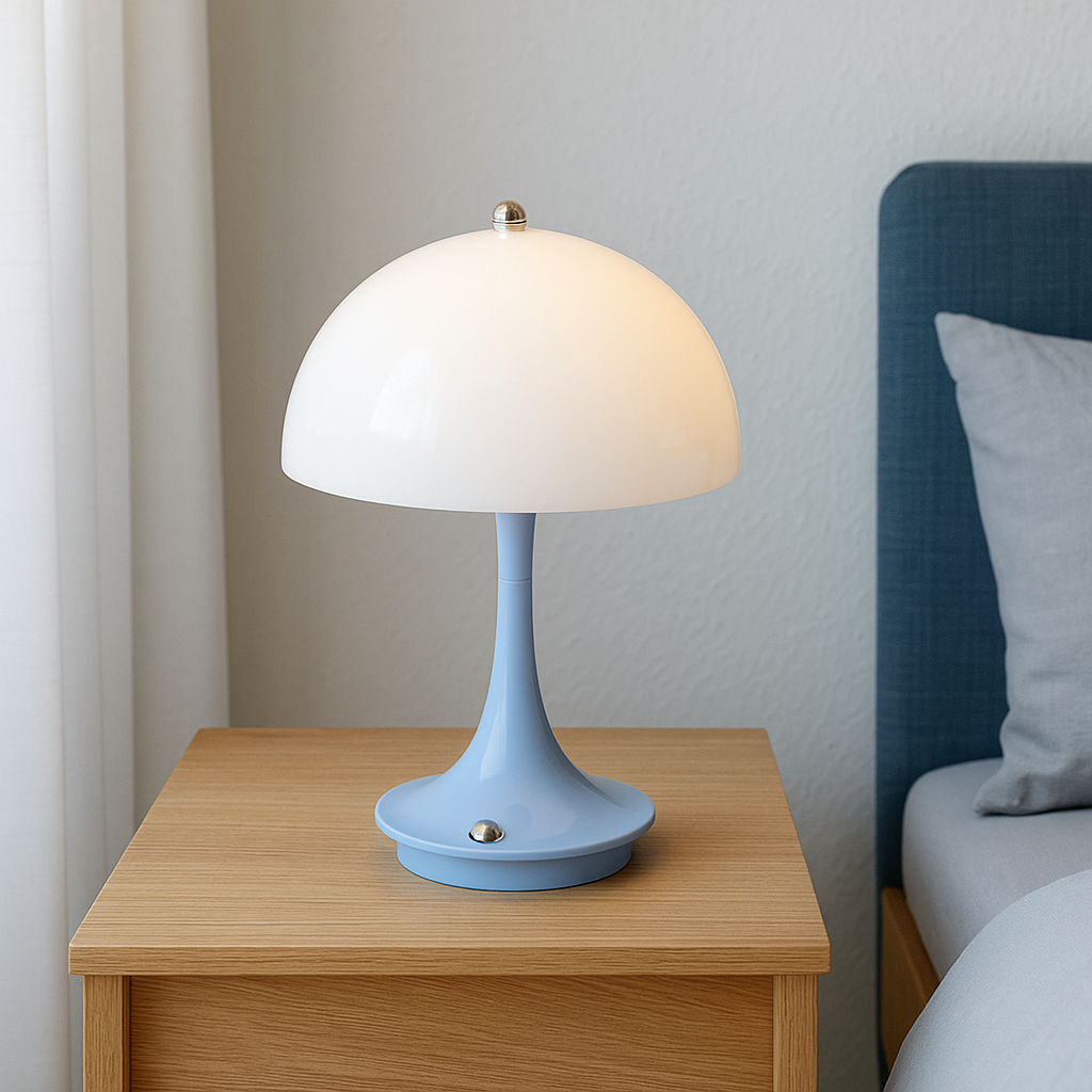 Lampada da tavolo a forma di fungo