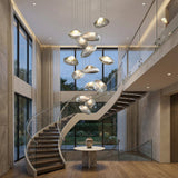 Lampadario Villa in vetro nordico