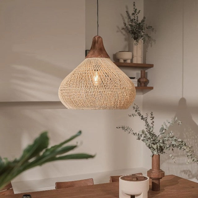 Lampada a sospensione dal design giapponese