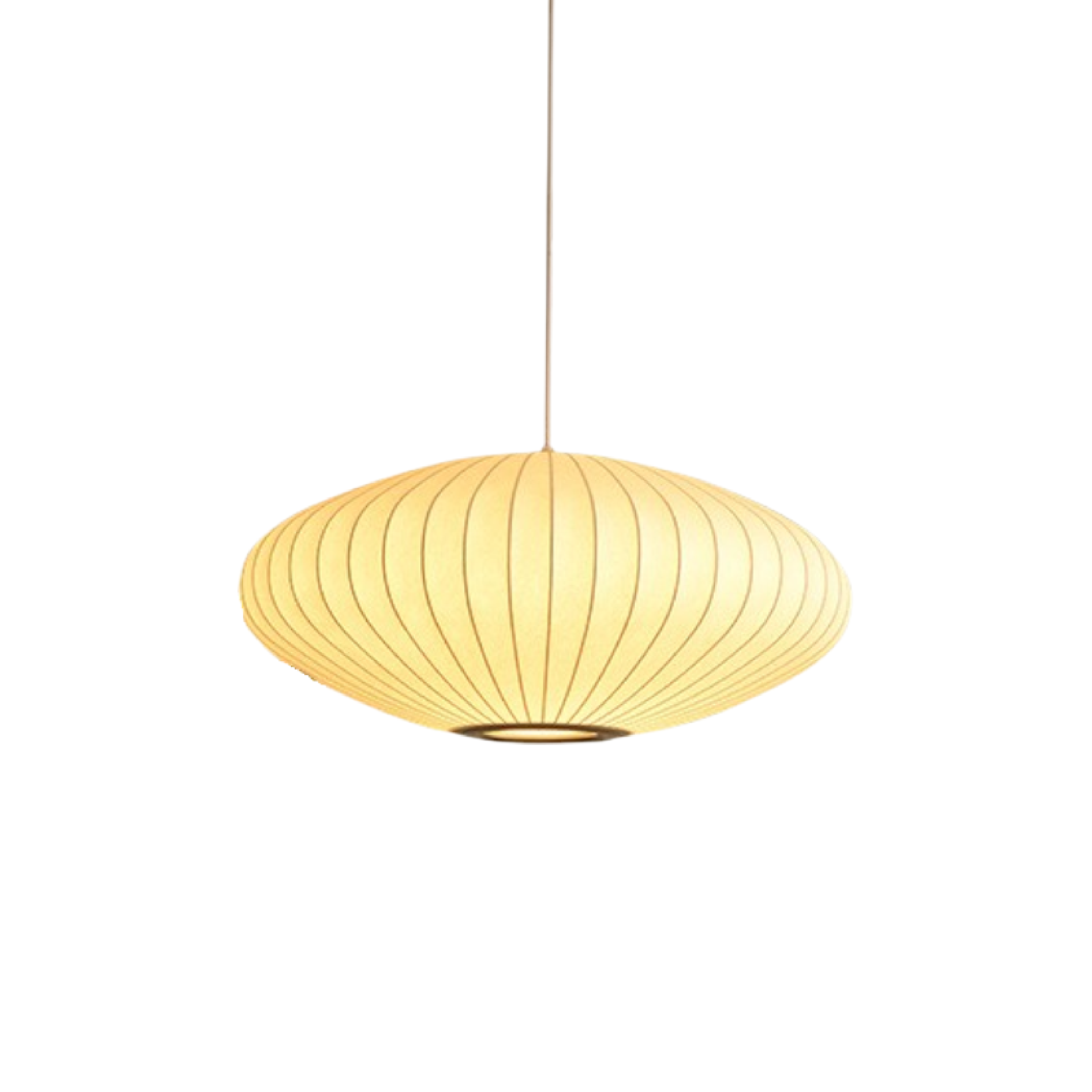 Lampadario in seta italiana