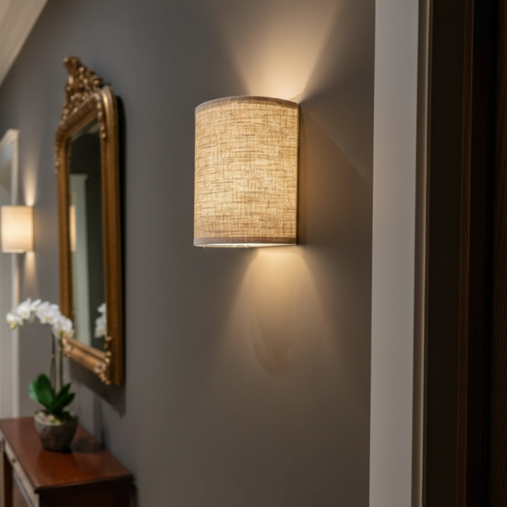 1+1 Sconces da parete in tessuto gratuiti