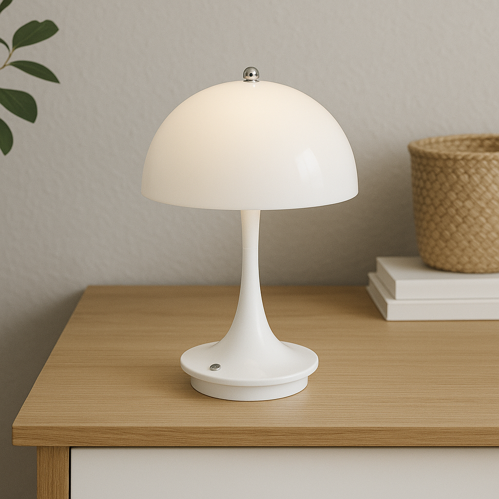 Lampada da tavolo a forma di fungo