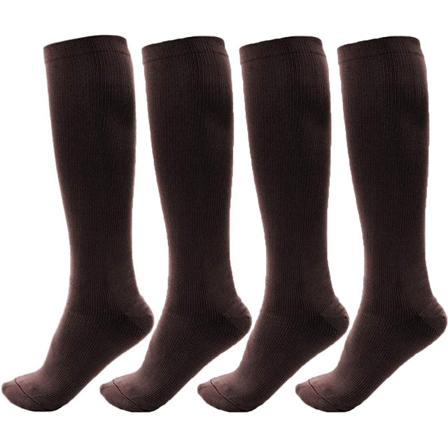 Chaussettes de Contention Marron pour Homme et Femme - Prévention varices et confort optimal