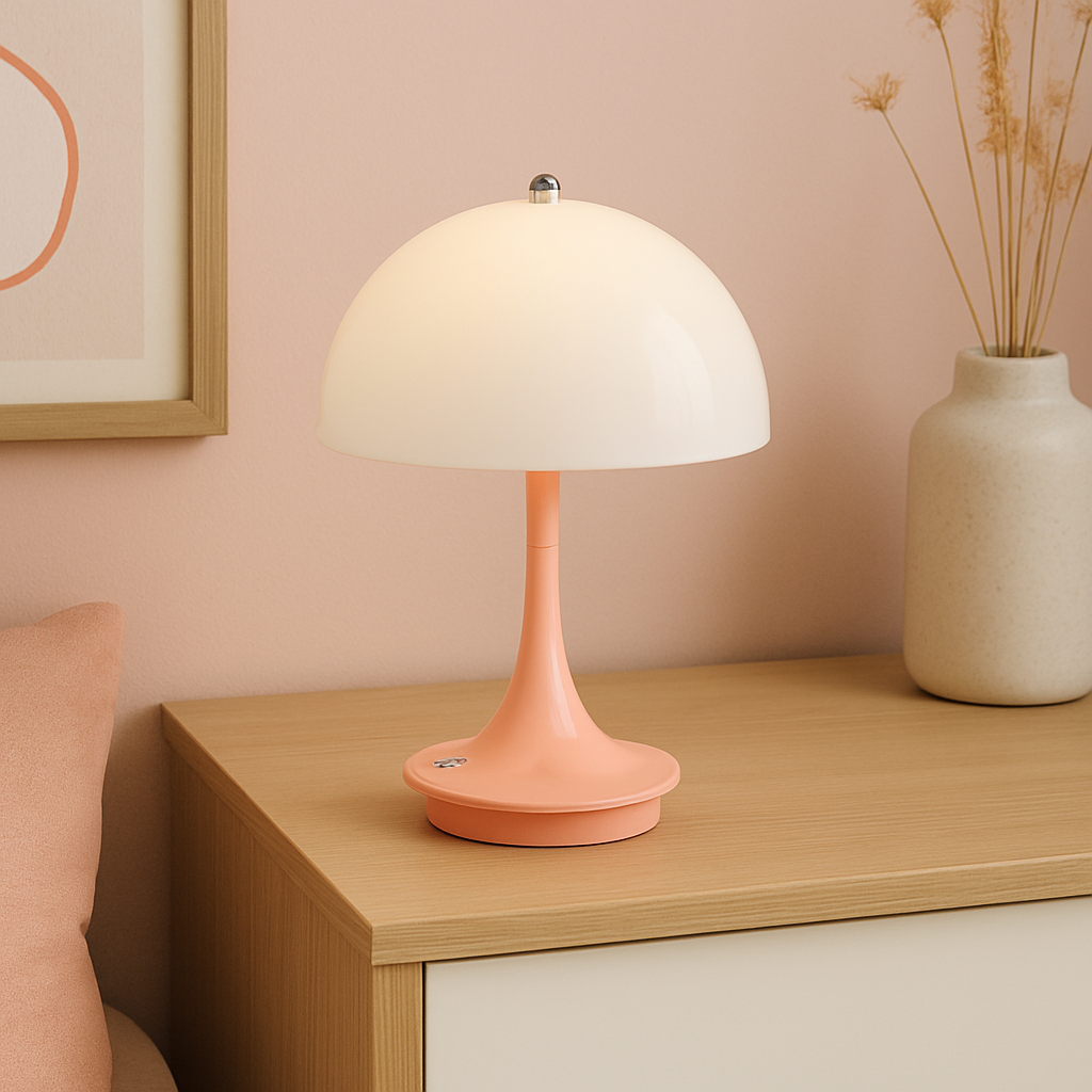Lampada da tavolo a forma di fungo
