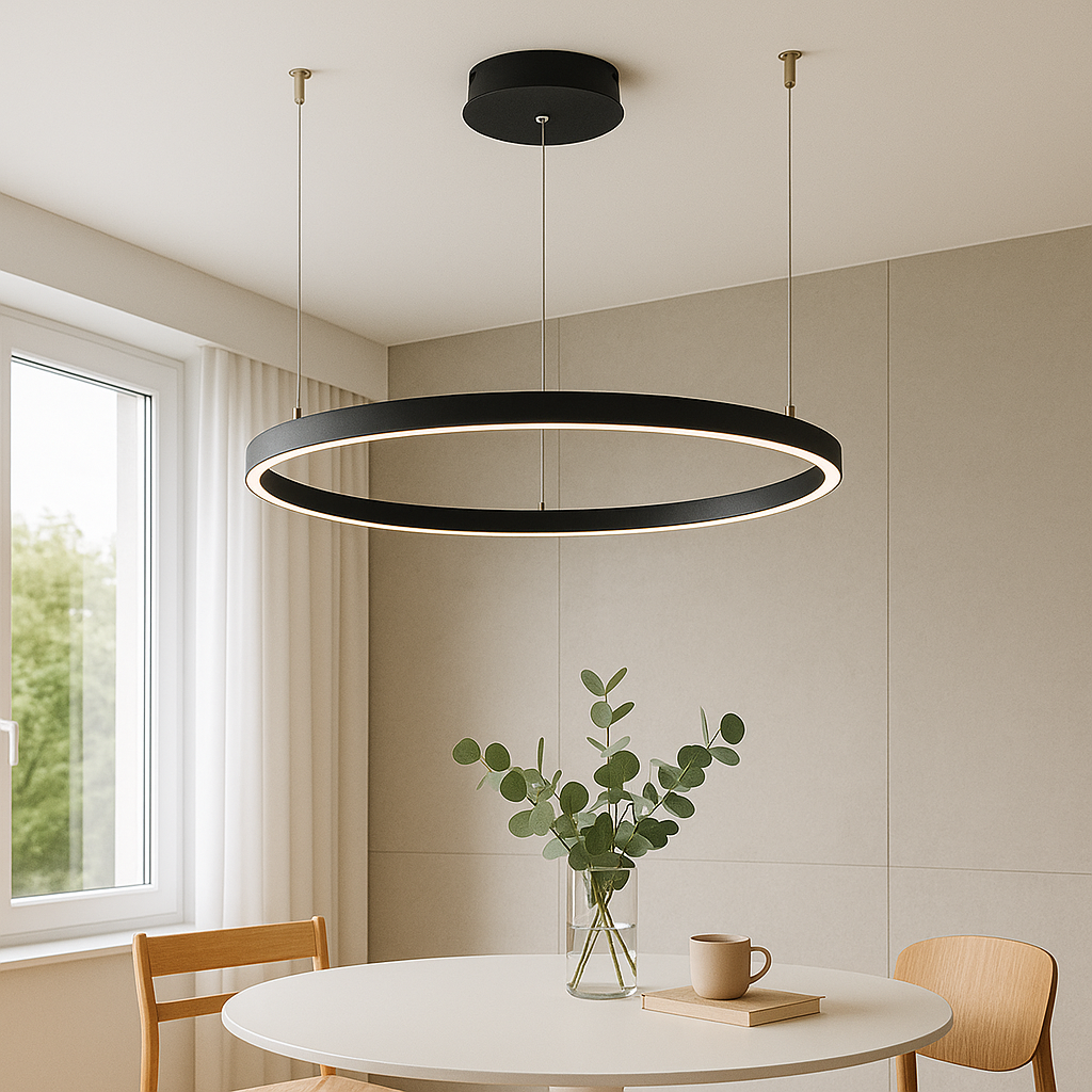 Lampada a sospensione ad anello nordico