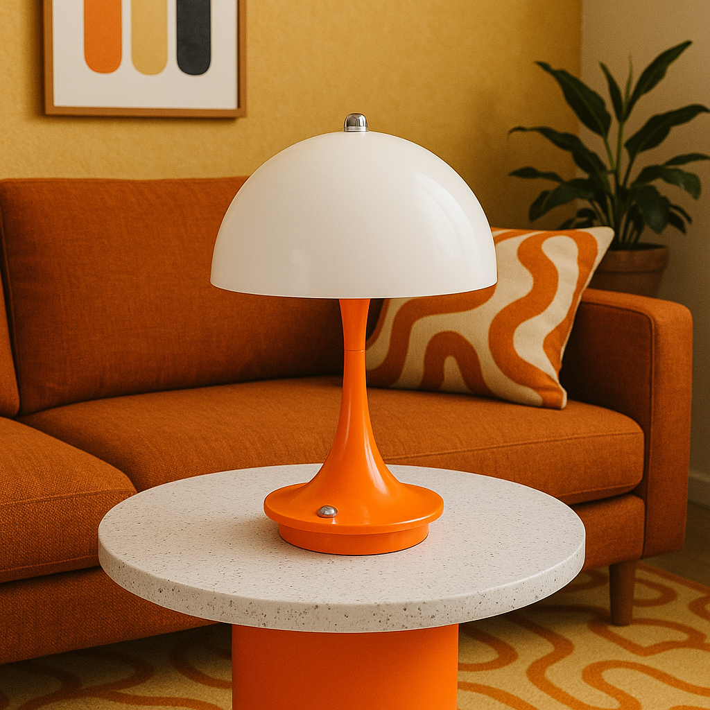 Lampada da tavolo a forma di fungo
