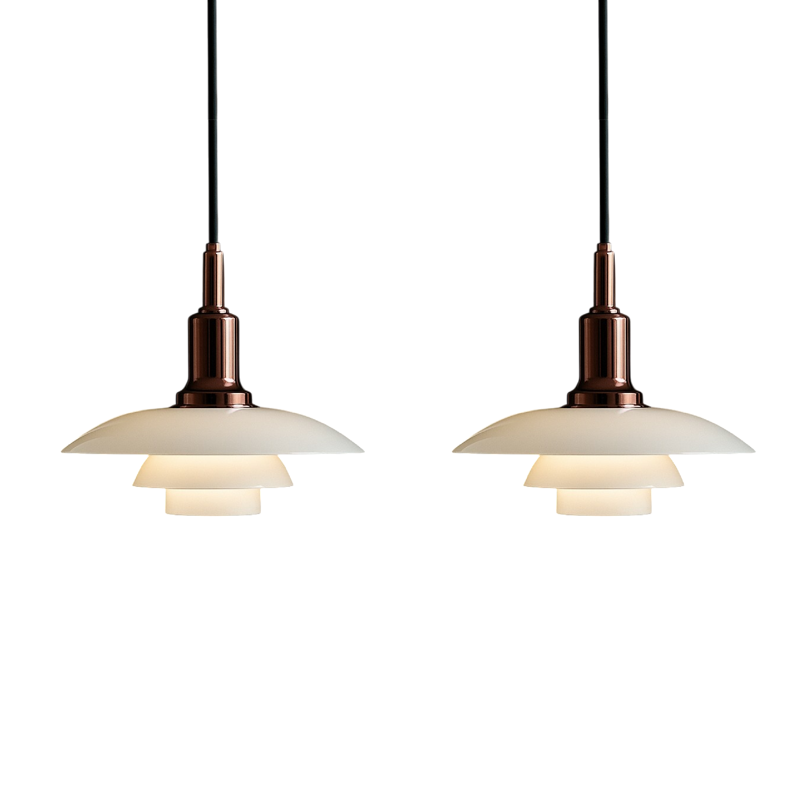 Lampada a sospensione design danese 2/3 teste