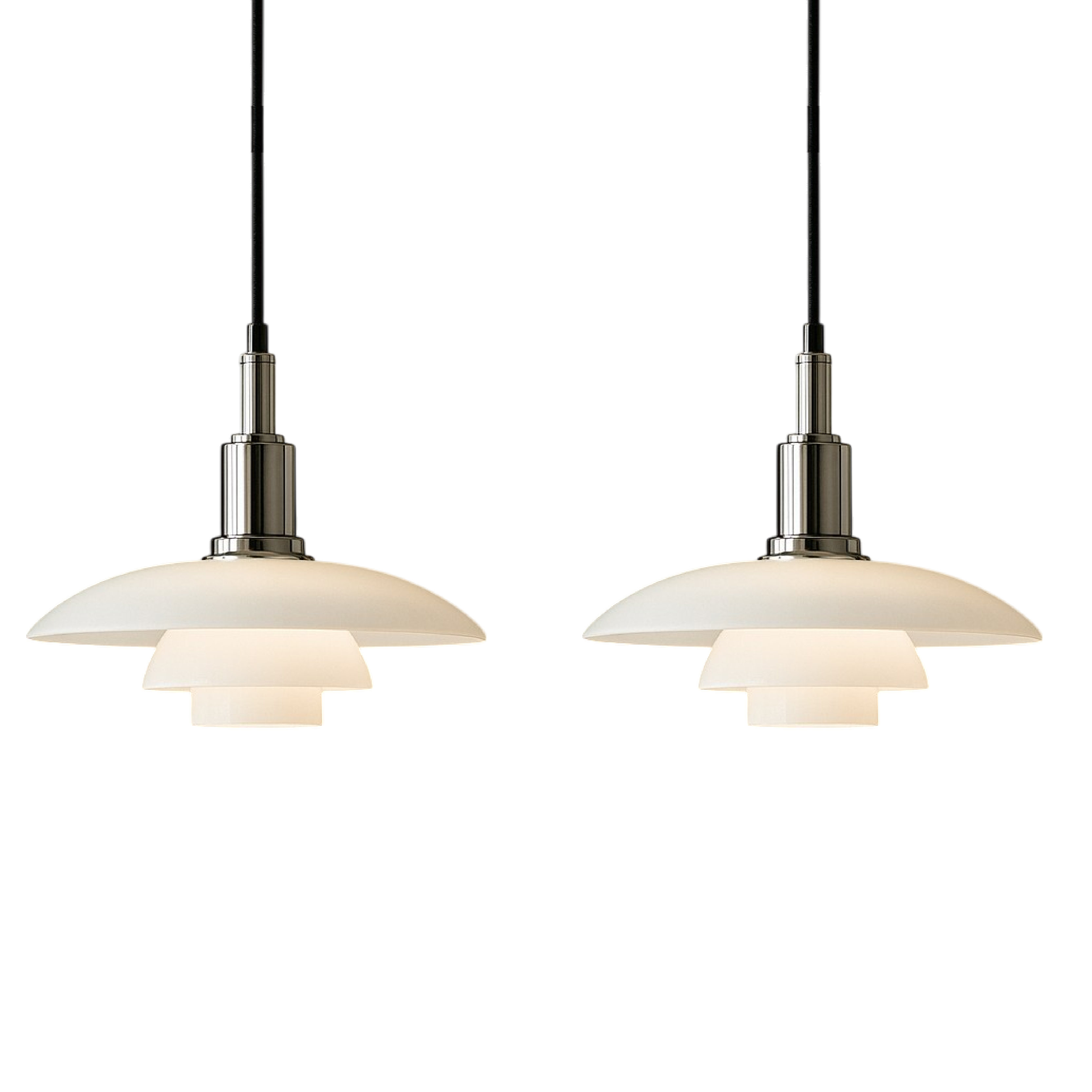 Lampada a sospensione design danese 2/3 teste