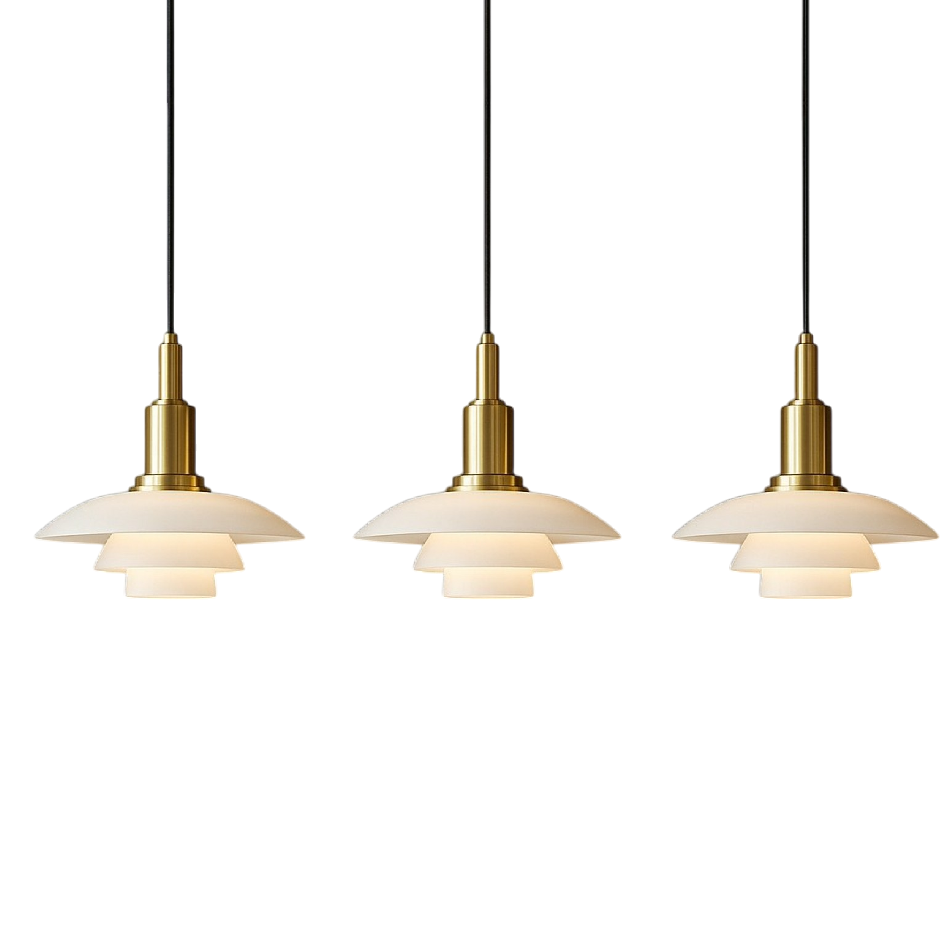 Lampada a sospensione design danese 2/3 teste