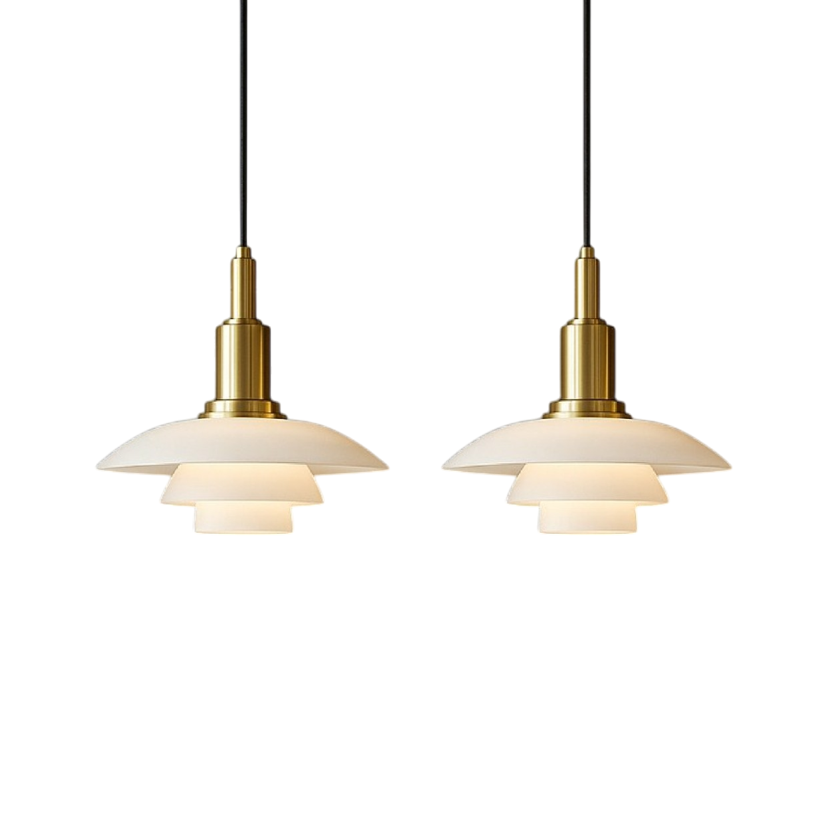 Lampada a sospensione design danese 2/3 teste