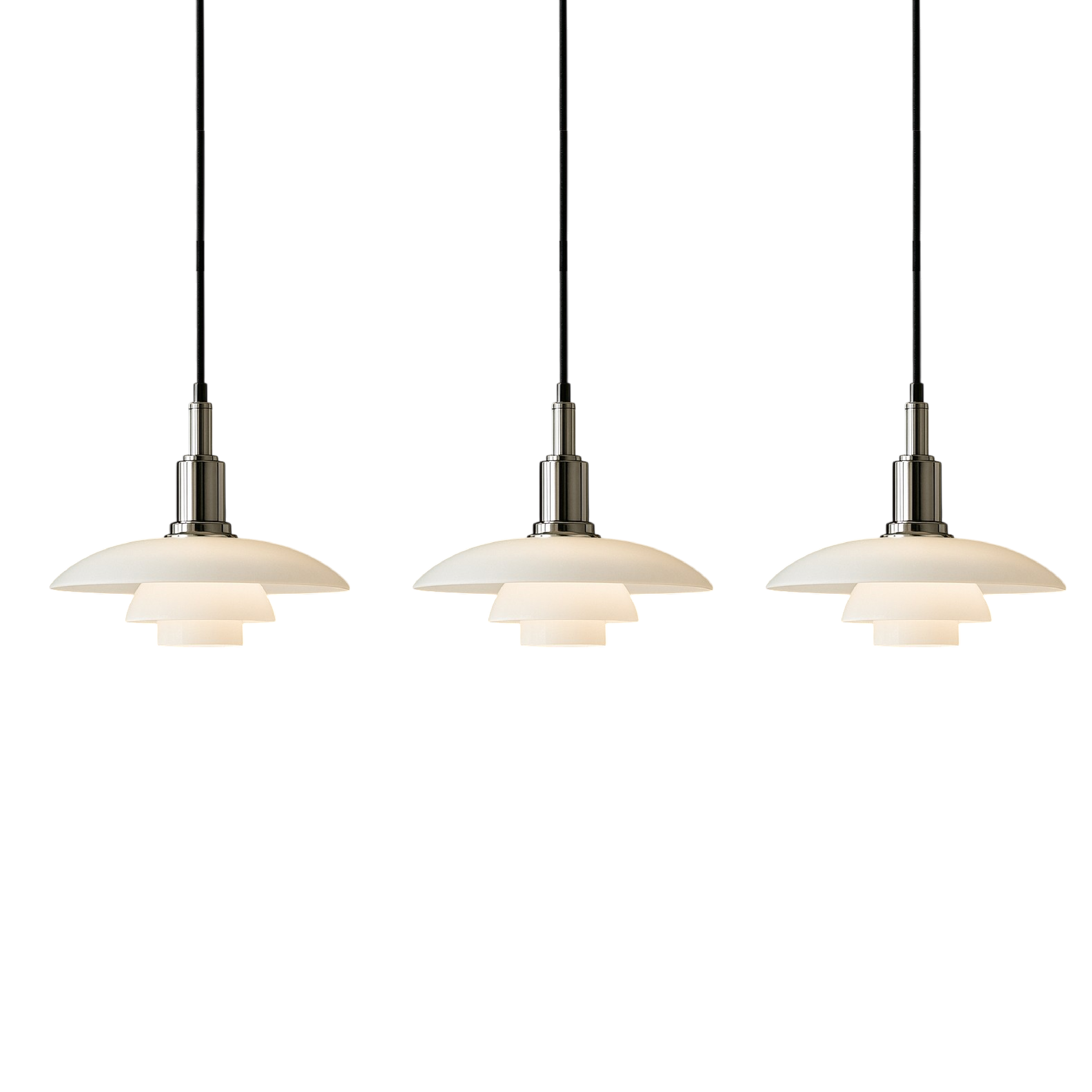 Lampada a sospensione design danese 2/3 teste