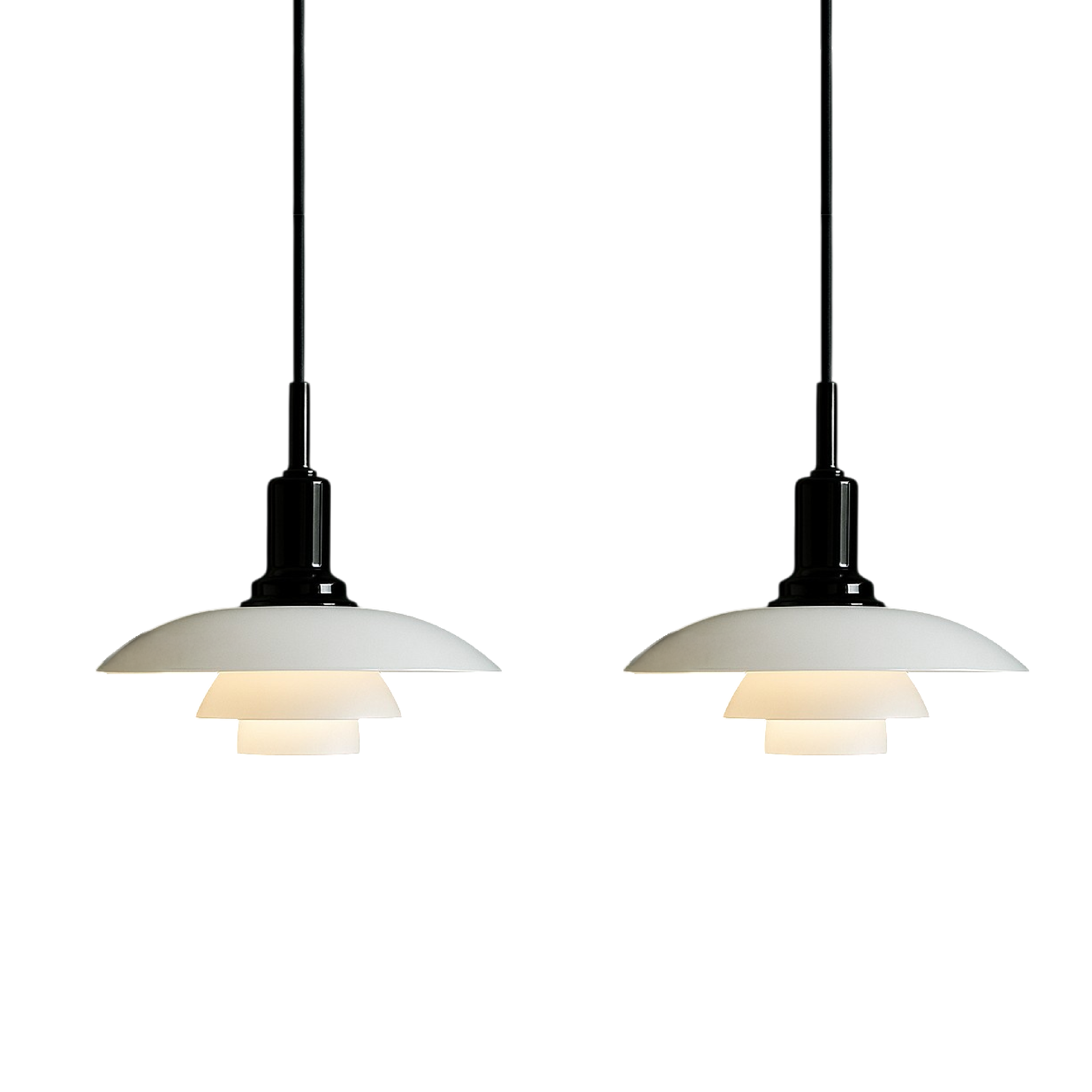 Lampada a sospensione design danese 2/3 teste