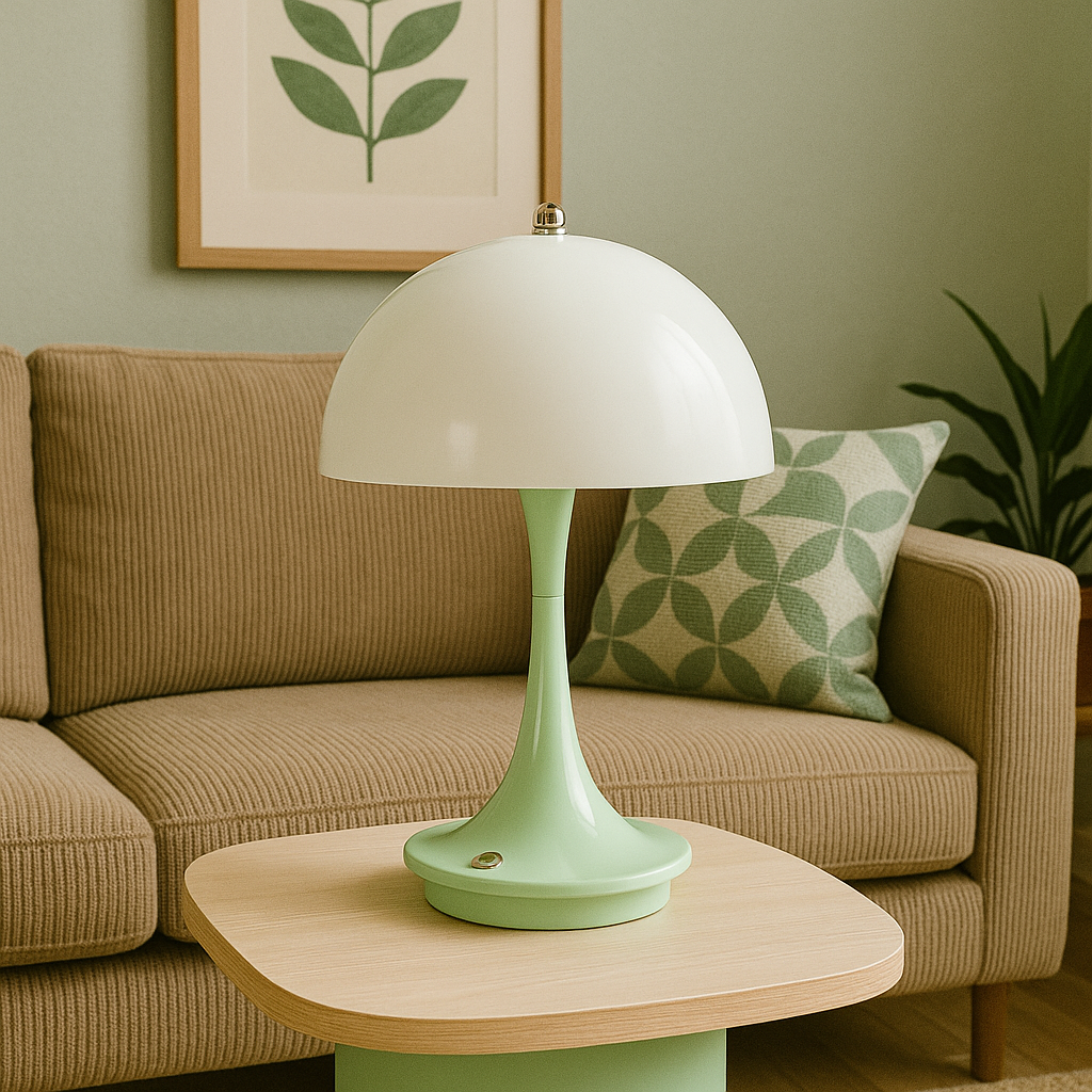 Lampada da tavolo a forma di fungo