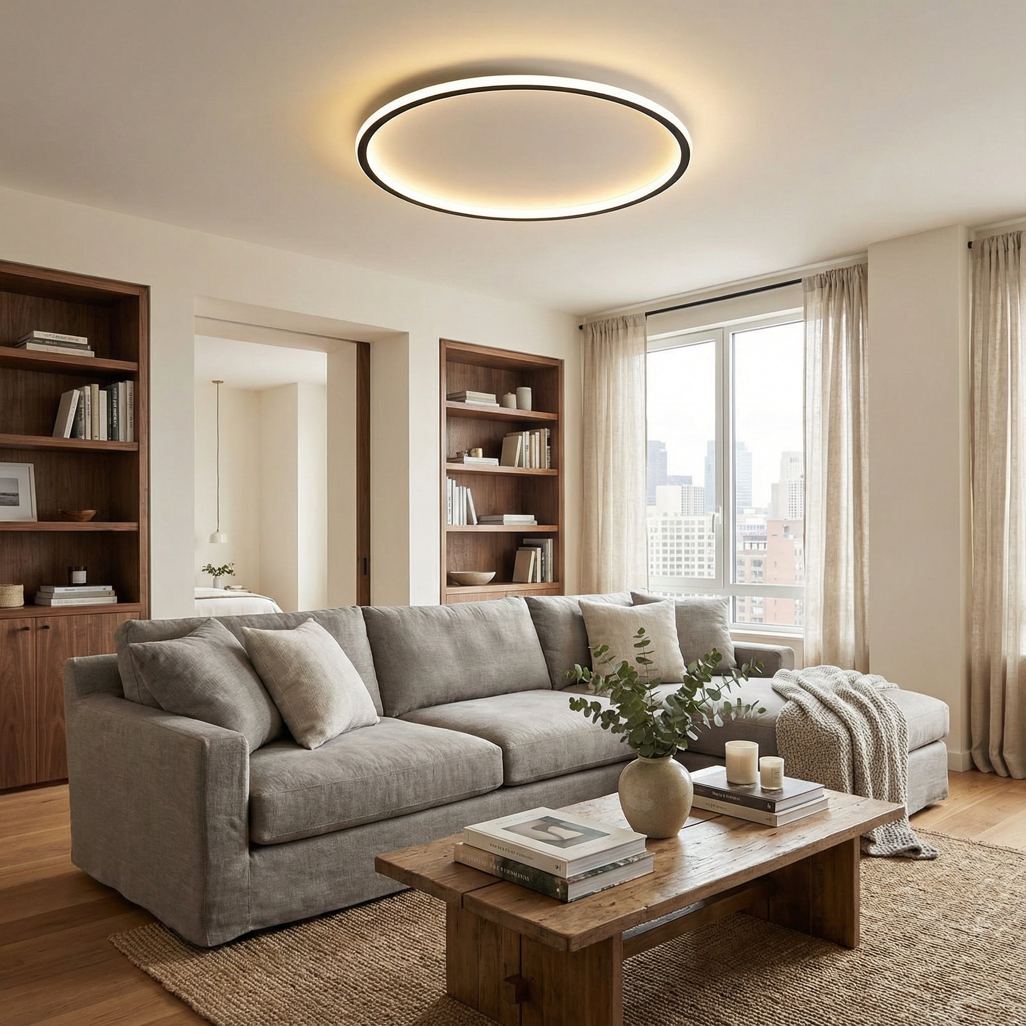 Mysaglobe Plafoniera rotonda scandinava