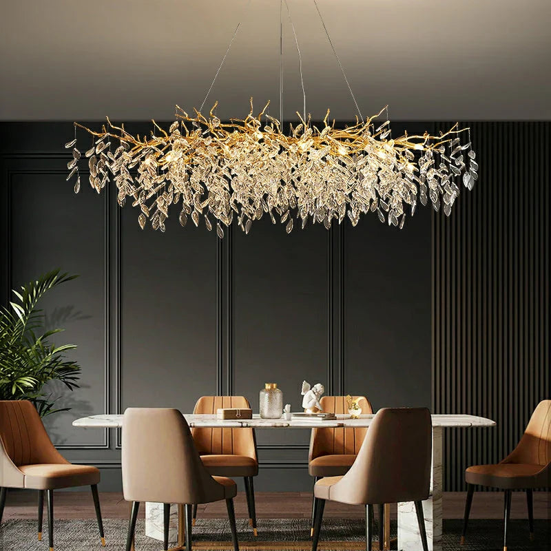 Lampadario in vetro stile francese
