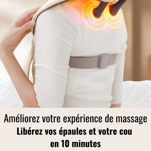 Masseur cervical shiatsu - Soulagement des tensions avec chaleur apaisante tr
