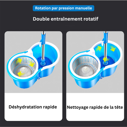 Tête de Vadrouille ° Ultra-Absorbante en Microfibre pour un Nettoyage Écologique et Rapide