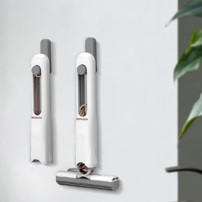 Balai à franges Mini Squeeze - degrés rotation pour nettoyage complet travel