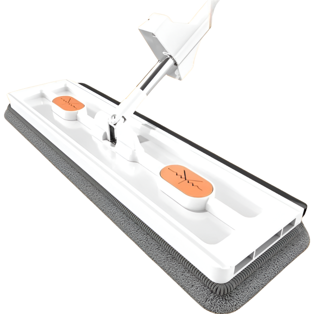 Balai plat microfibre mains libres Juiil en Blanc - Nettoyage Efficace et Sans Effort