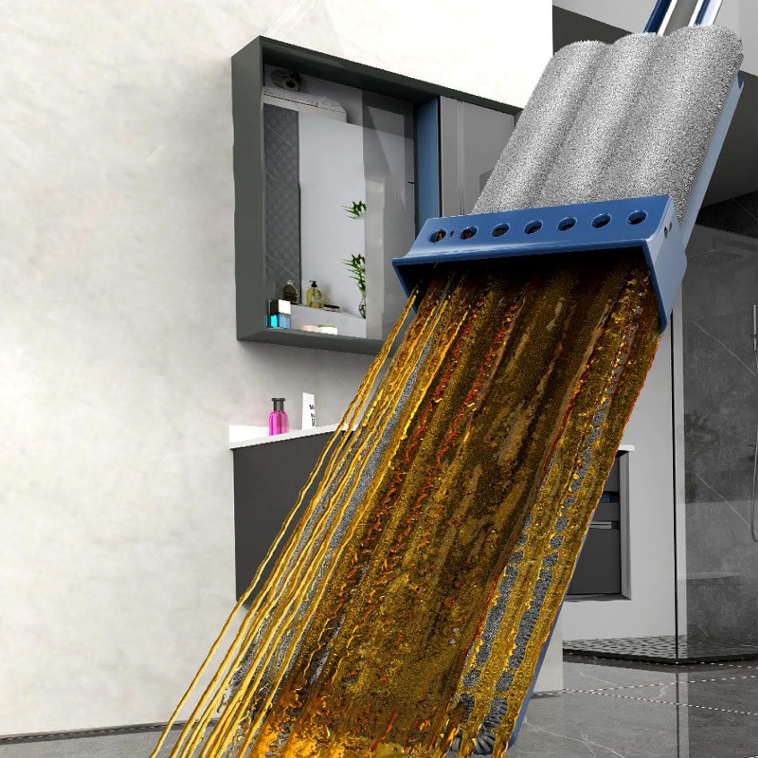 Balai plat microfibre mains libres Juiil pour nettoyage efficace et rapide tr