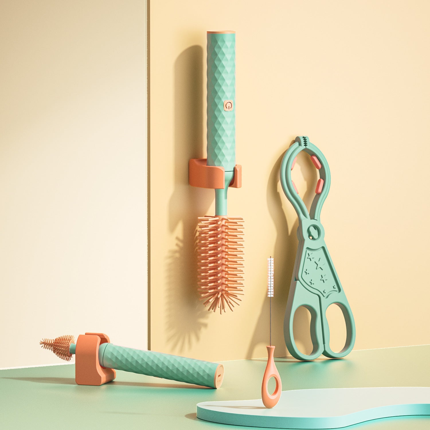 Brosse à bouteille électrique en silicone - Opération à une touche pour une utilisation pratique