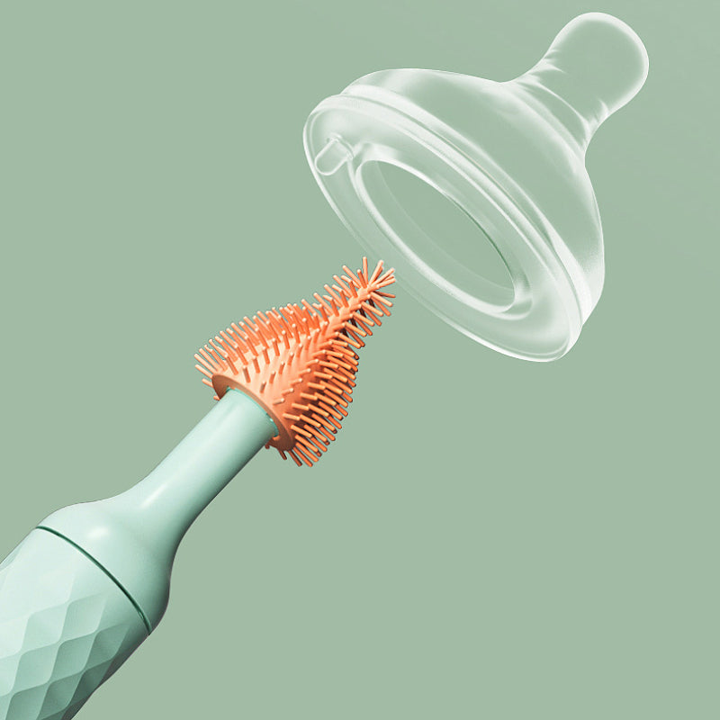 Brosse à bouteille électrique en silicone - Technologie silicone pour nettoyage en douceur