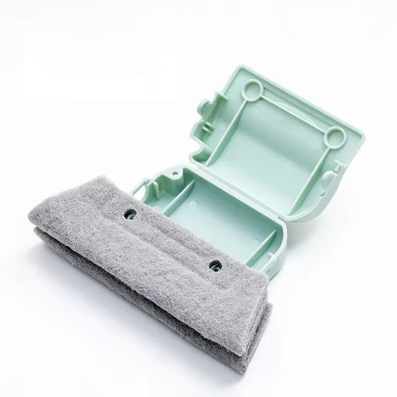 Brosse de Nettoyage des Rainures de Fenêtres - Nettoyage Rapide des Rails Glissants