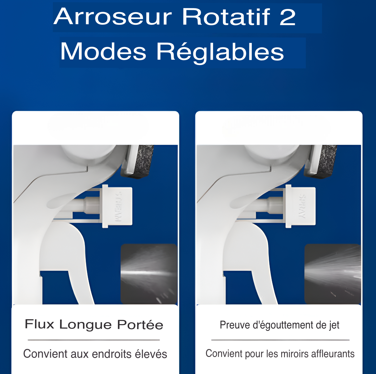 Brosse de nettoyage pour vitres avec pulvérisation d'eau et système de collecte d