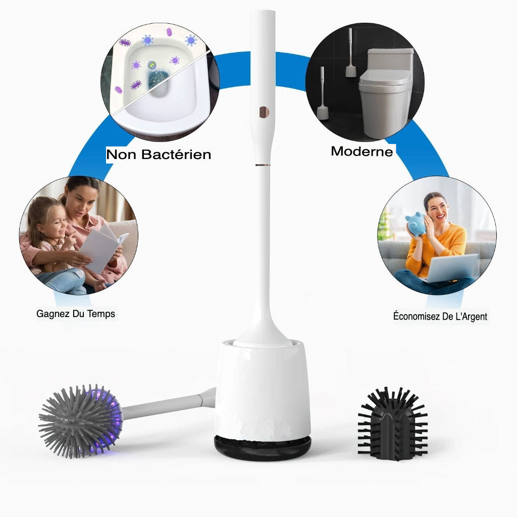 Juiil - Brosse de toilette électrique UV avec stérilisation UV travel bottle