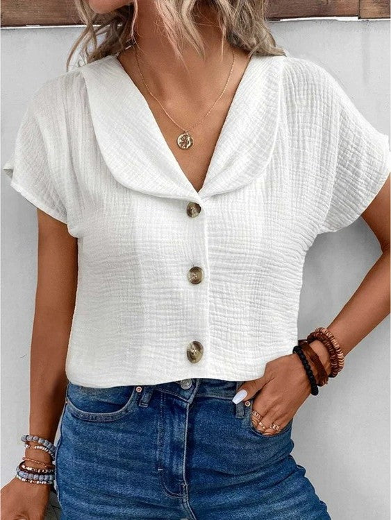 Chemise Camille en lin - Chic décontracté pour femmes - Qualité supérieure tr