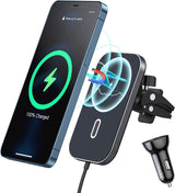 Caricatore iPhone Magnetico Wireless per Auto - Ricarica Rapida 18W
