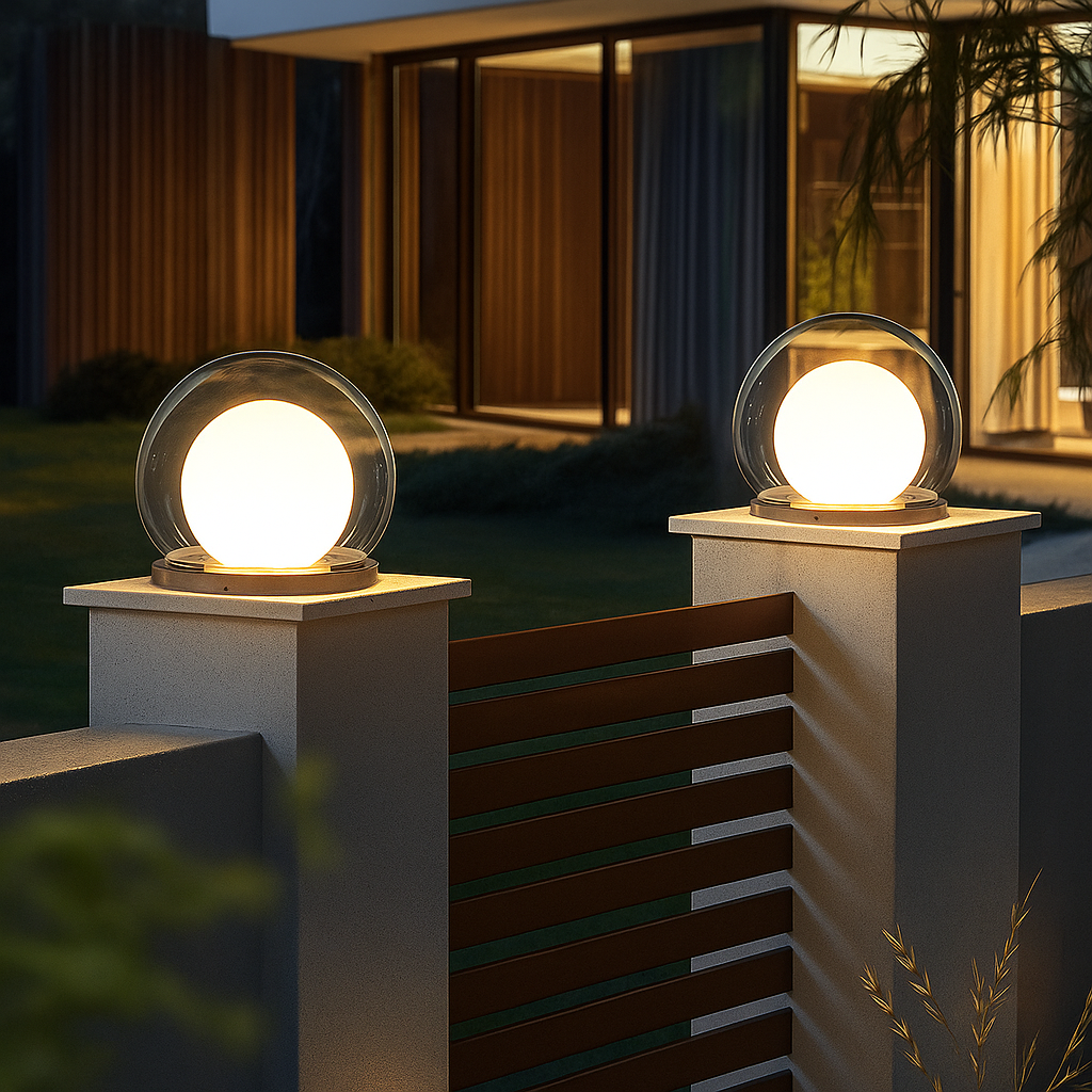 Lampada lunare a pilastro