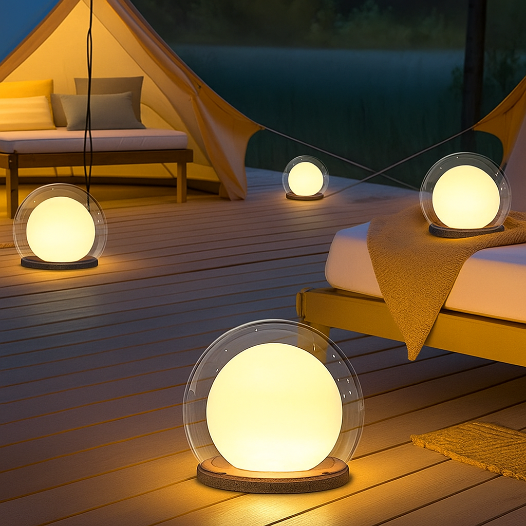 Lampada lunare a pilastro