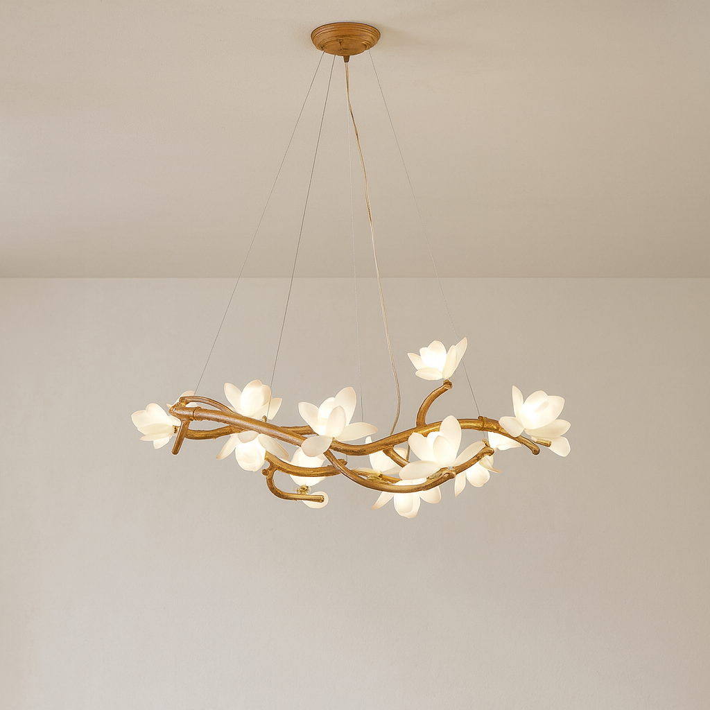 Lampadario a forma di ramo d'albero