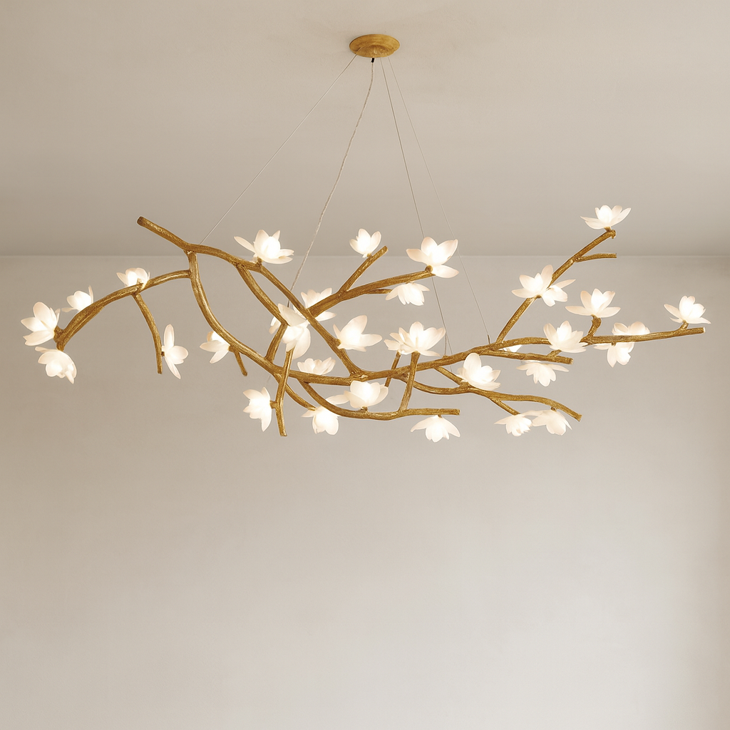 Lampadario a forma di ramo d'albero