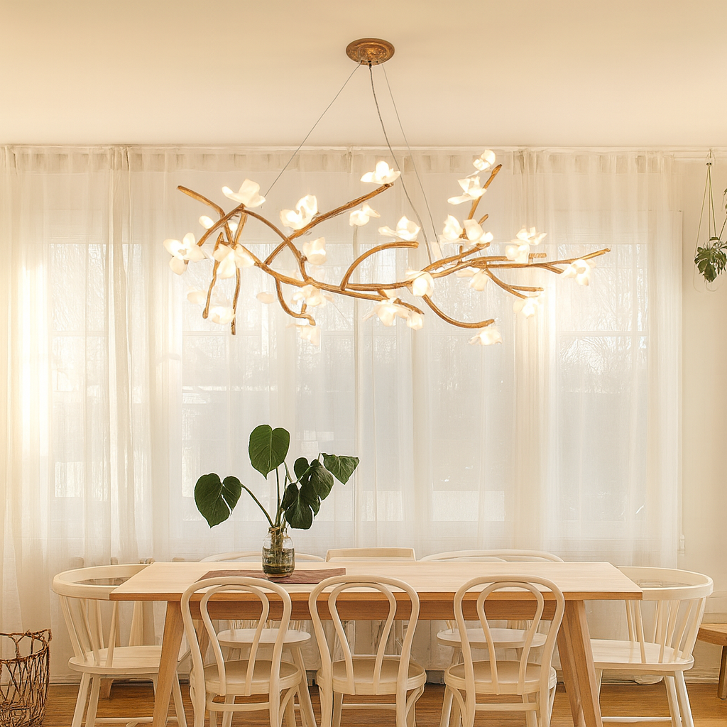 Lampadario a forma di ramo d'albero